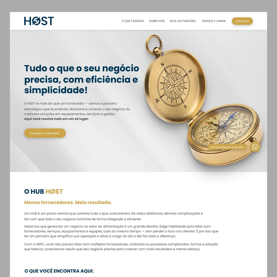 Projeto HOST, desenvolvido pela Zion Software House